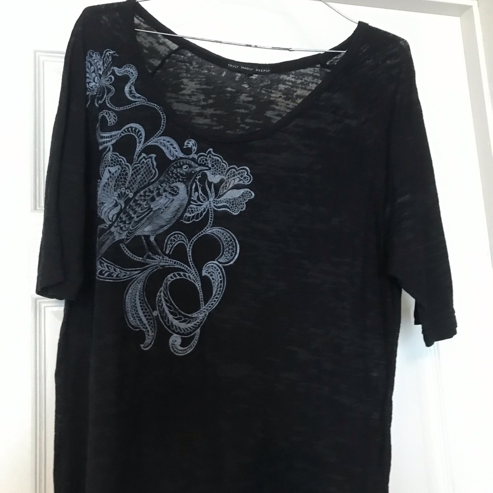 Black T-shirt top